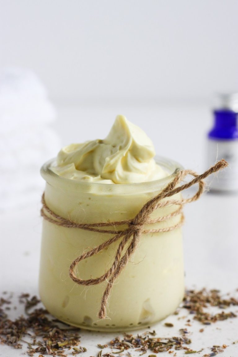 Homemade, Whipped, Lavender Body Butter – with Shea Butter and Coconut Oil (+Printable Labels)