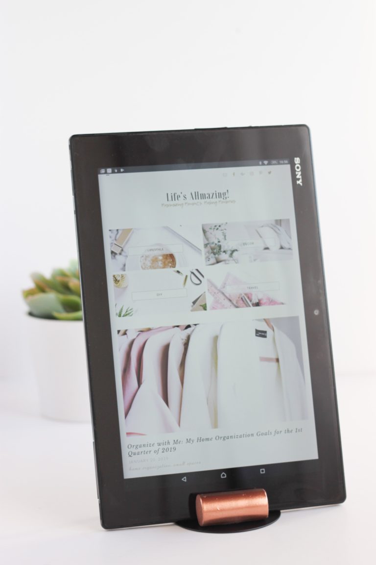 Easy DIY Tablet Stand from IKEA Bookend