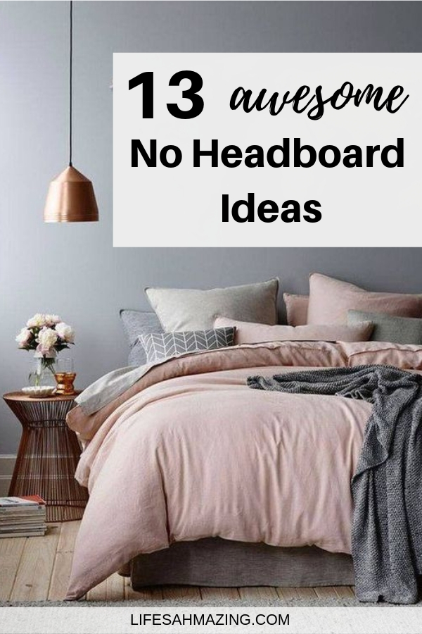 No Headboard Ideas For Your Bedroom, Queen Bed Frame Without Headboard