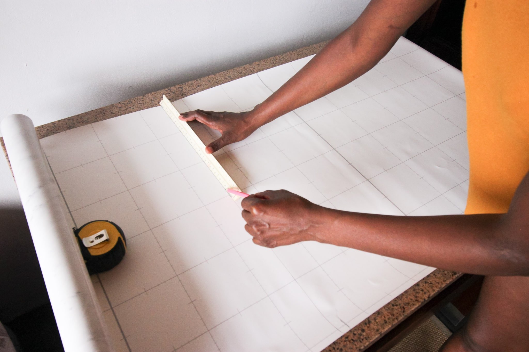 How to Easily Transform an Old Desk with Marble Contact Paper Life's
