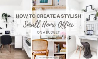 how to create a stylish Small Home Office on a budget