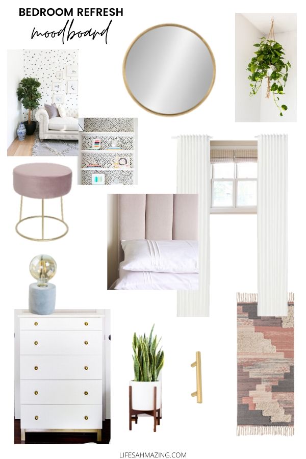 Small Bedroom Moodboard and Inspiration | One Room Challenge Week 2