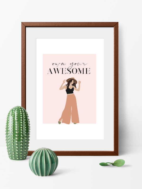 Free Printable Wall Art | Affirmation and Botanical Printables