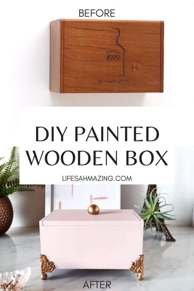 How to Paint a Silverware Box Repurposed DIY